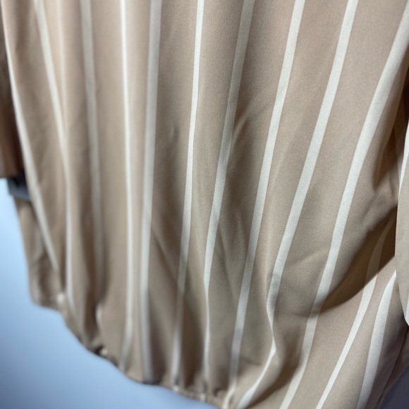 Worthington Cream Tan Wrap Blouse 3/4 Sleeve - Picture 7 of 7